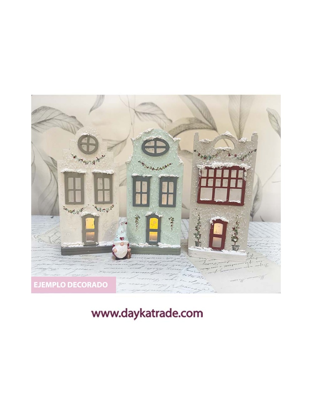 3 Casitas con luz