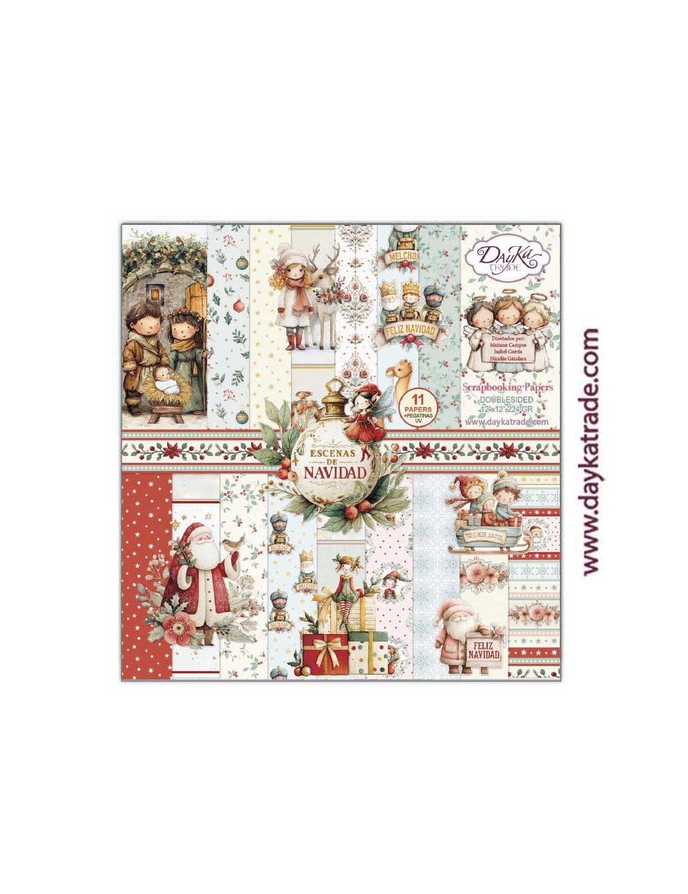 Kit scrap "Escenas de Navidad"