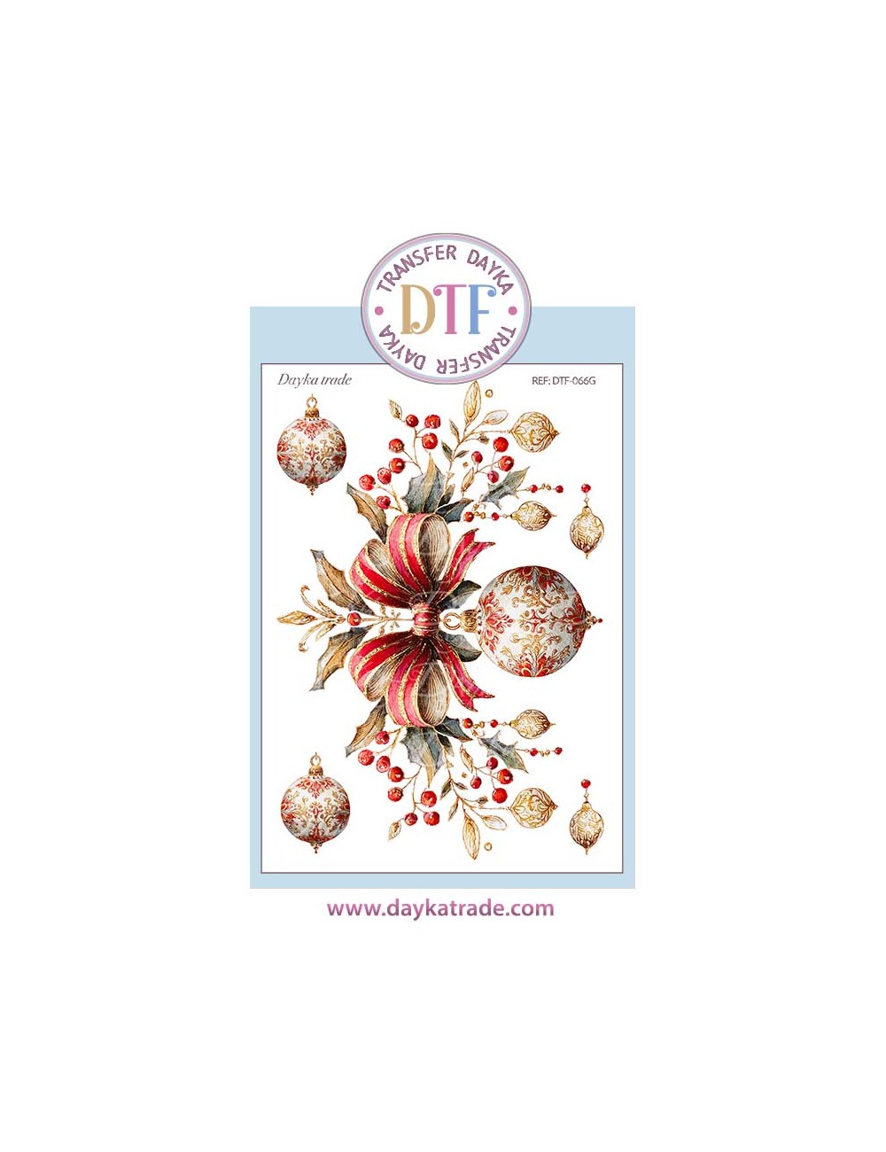  Transferencia textil con dibujos bolas de navidad con ramas