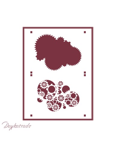 Stencil A4 dayka "engranajes"