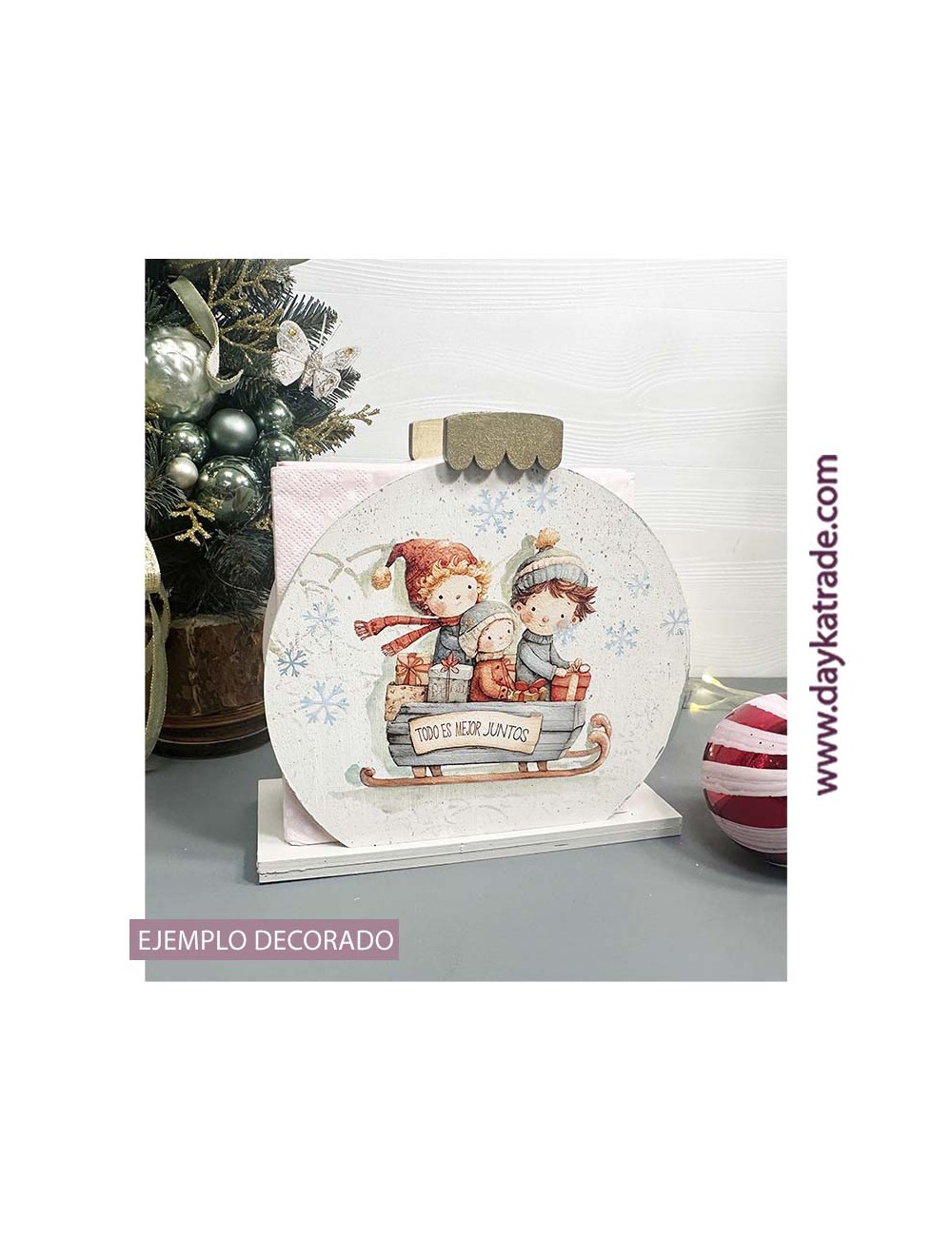 Servilletero bola para decorar