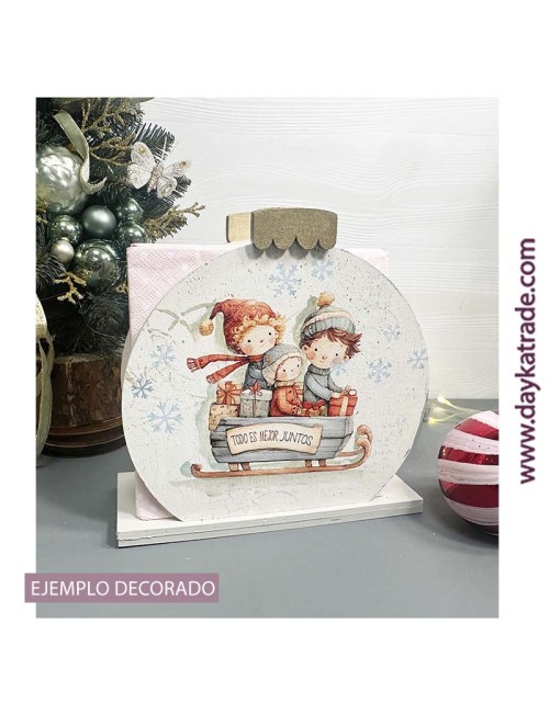 Servilletero bola para decorar
