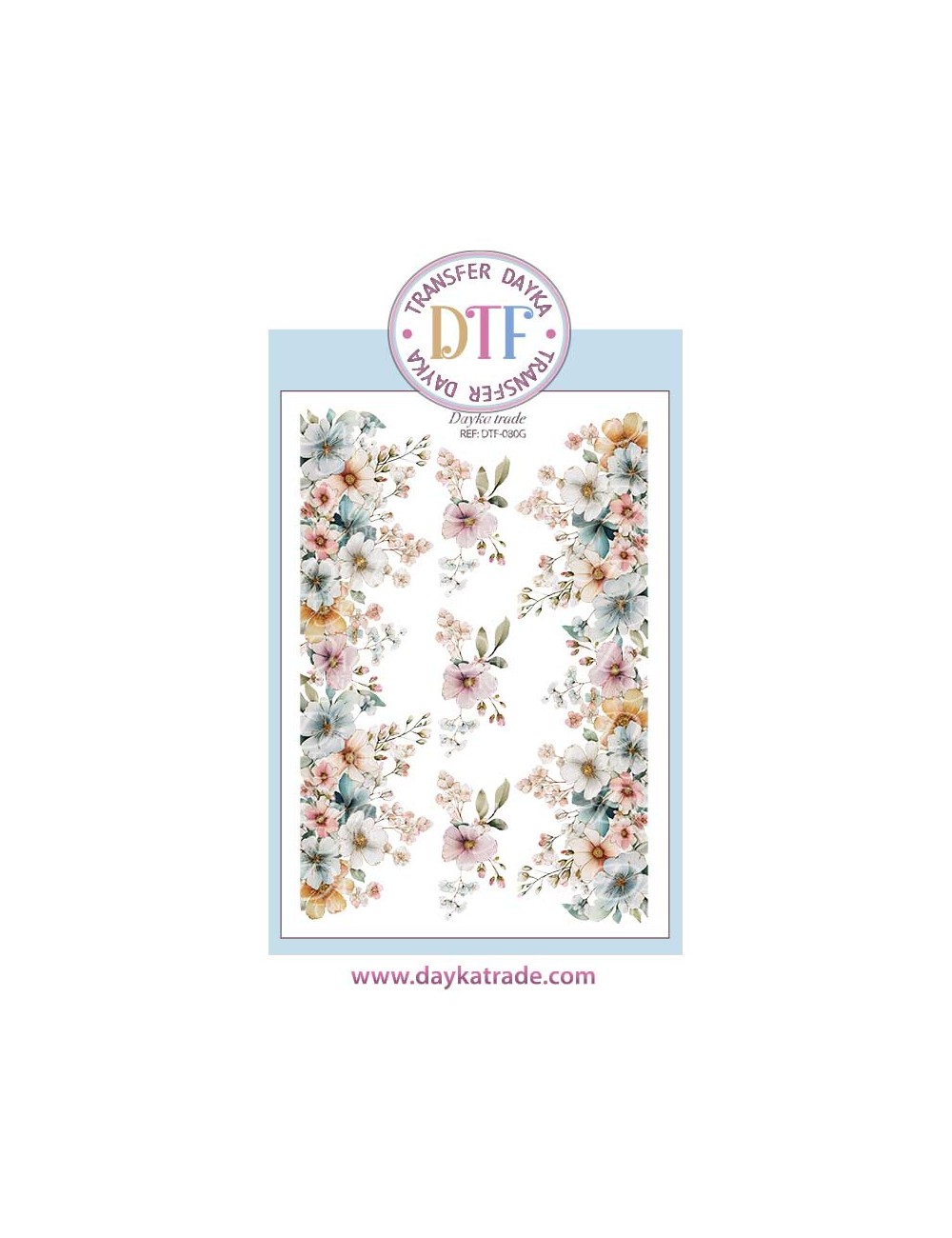 Trasferencia textil flores