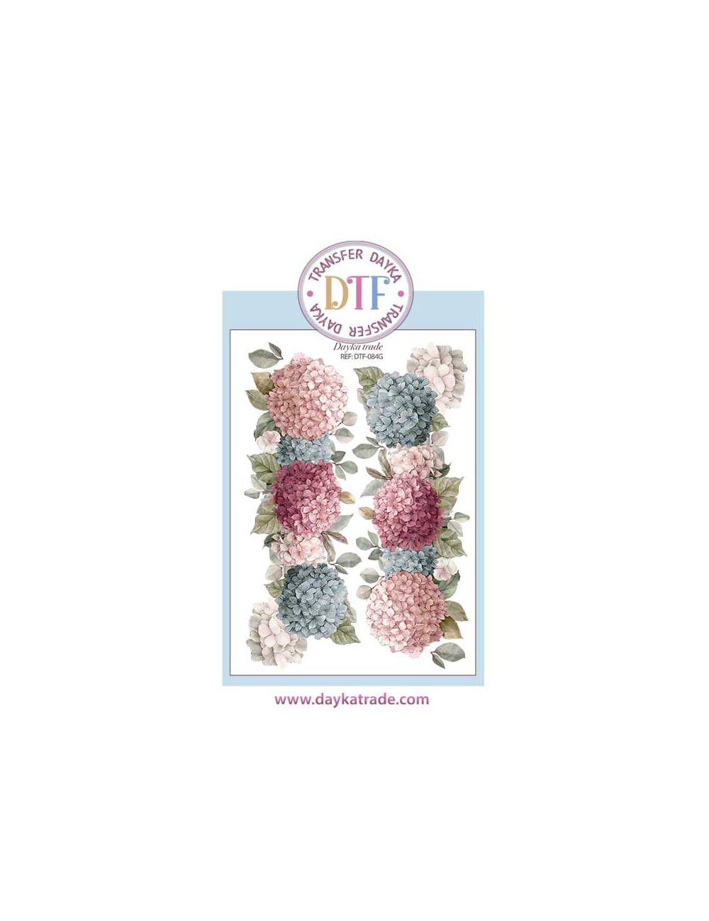 Trasferencia textil hortensia