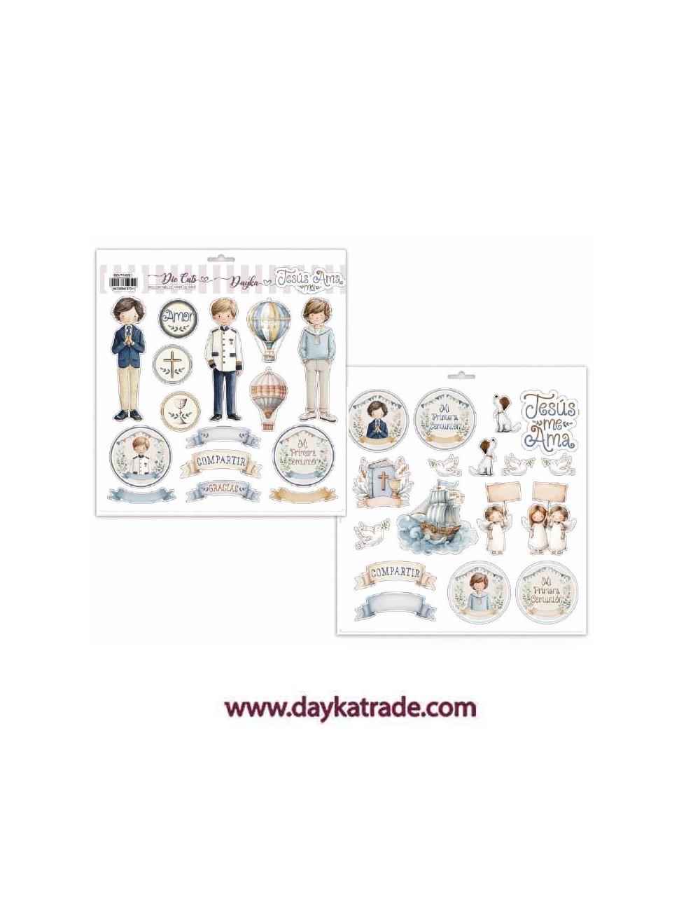 Recortables die cuts "Jesús me ama" niño