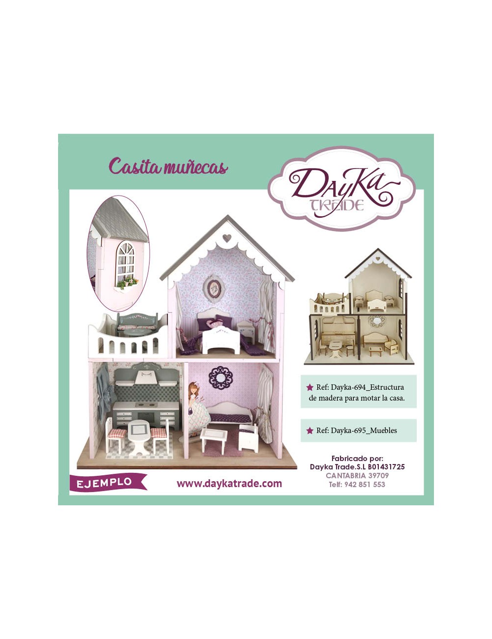 Kit Diy Dayka Casa De Muñecas