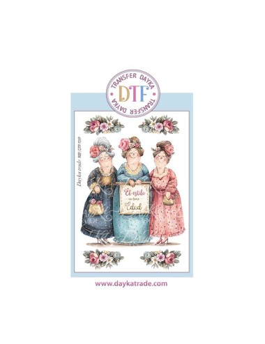 Trasferencia textil Mujeres con frase "El estilo no tiene edad"