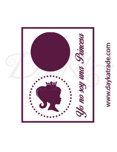 Stencil A4 dayka "texto princesa"