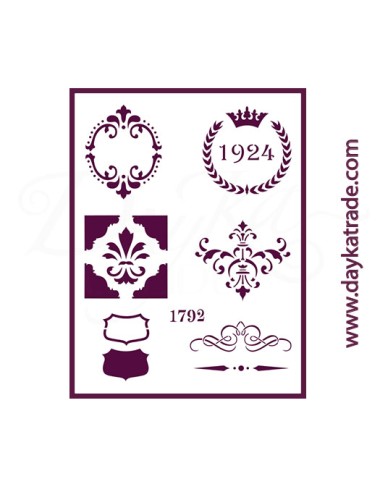Stencil A4 dayka cartele