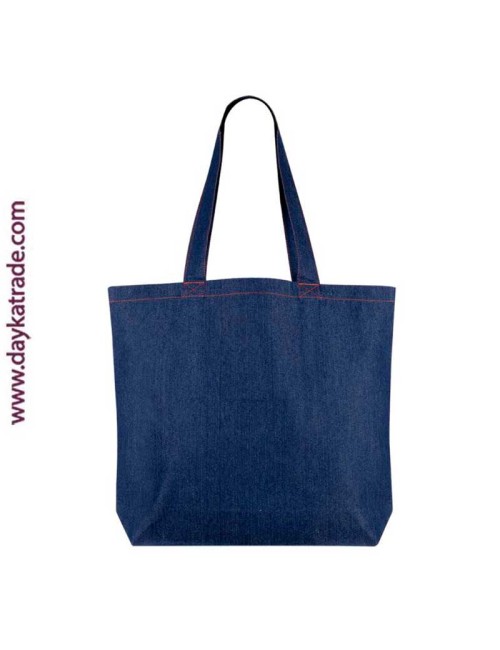 Bolso tote bag vaquera con bolsillo interior