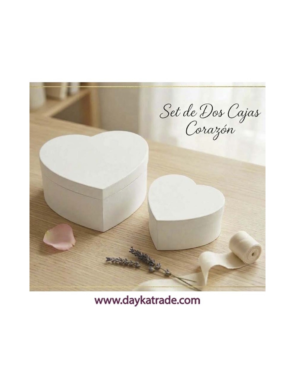 Cajas corazón set de 2