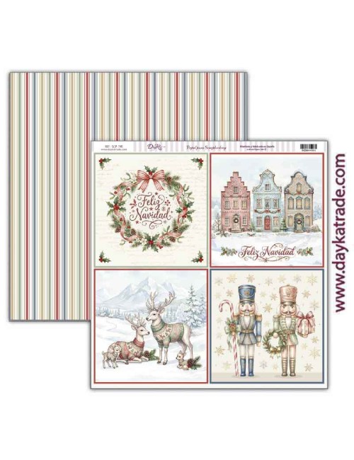 Papel scrap Colección "Pide tu deseo en Navidad"