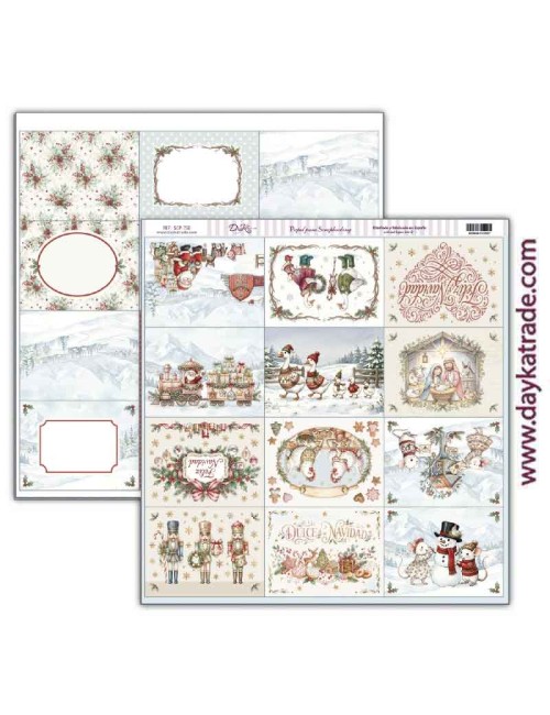 Papel scrap Colección "Pide tu deseo en Navidad"