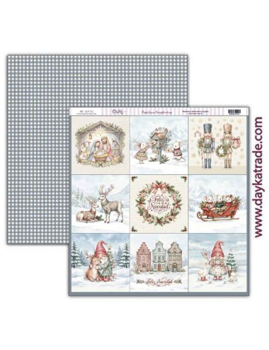 Papel scrap Colección "Pide tu deseo en Navidad"