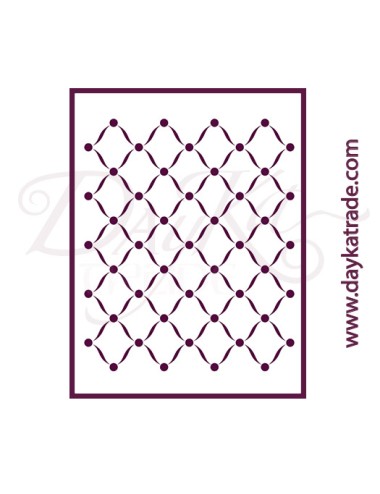 Stencil A4 dayka fondo rombos grandes