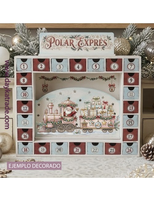 Calendario de adviento de tren Noel