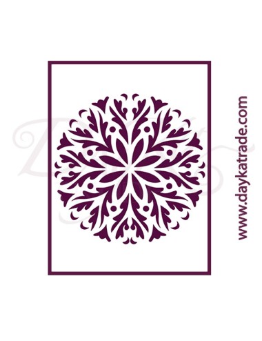Stencil A4 dayka mandala