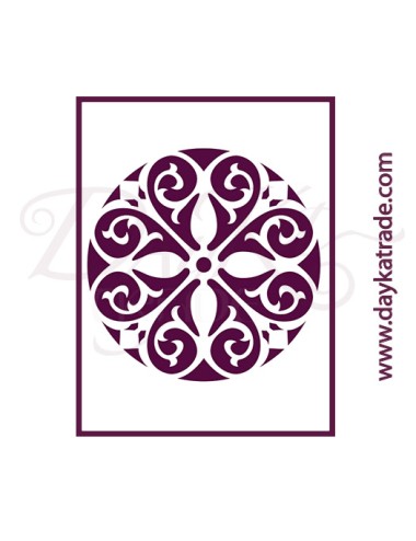 Stencil A4 dayka mandala