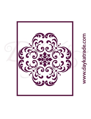 Stencil A4 dayka mandala