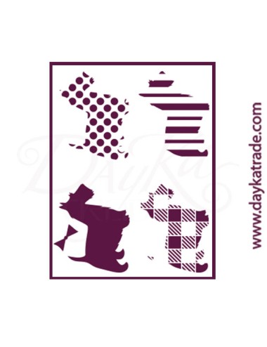 Stencil A4 dayka perros