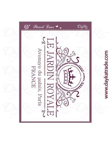 Stencil A4 fondo le jardin royale