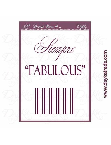 Stencil A4- siempre fabulous