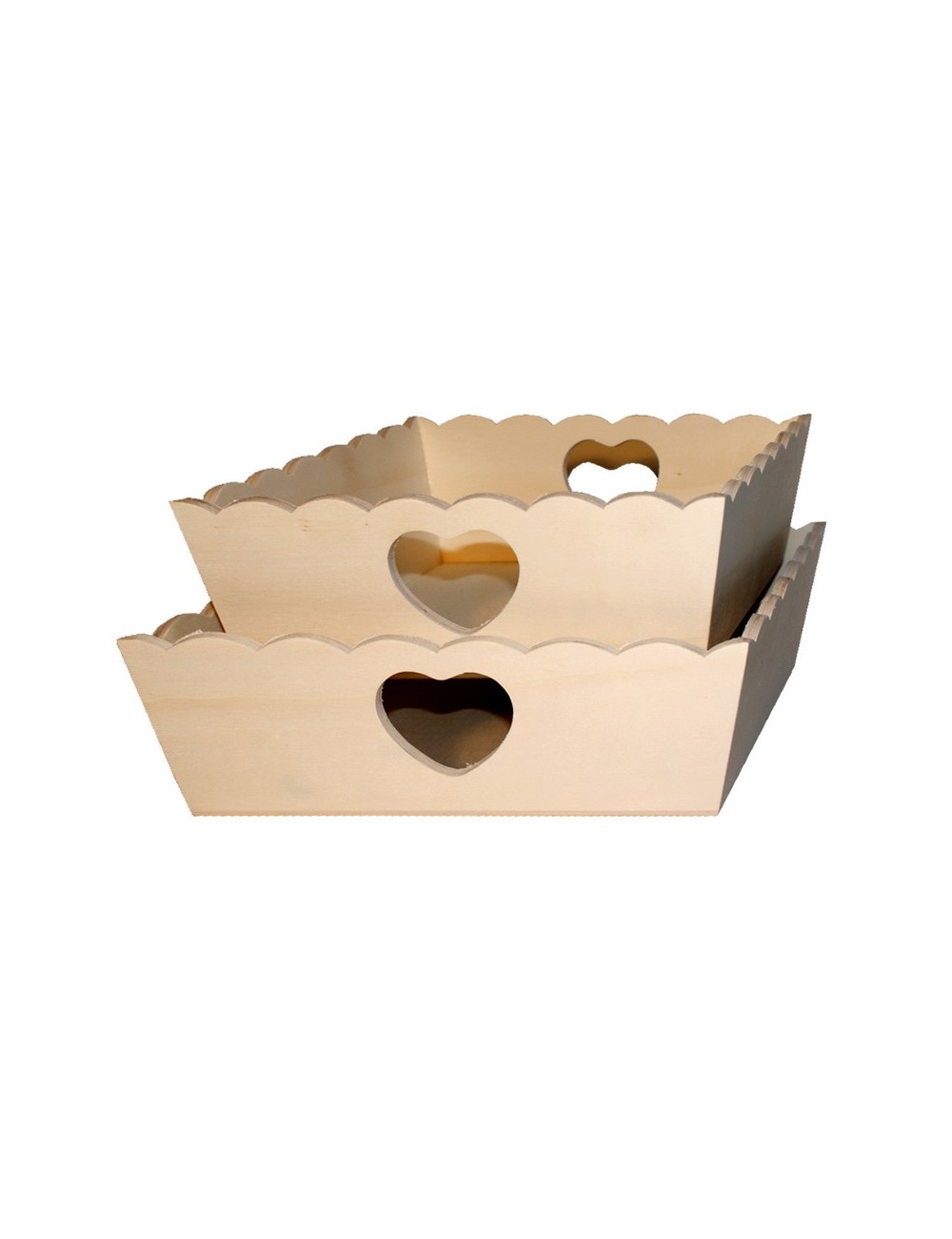 Set cesta ondas corazón
