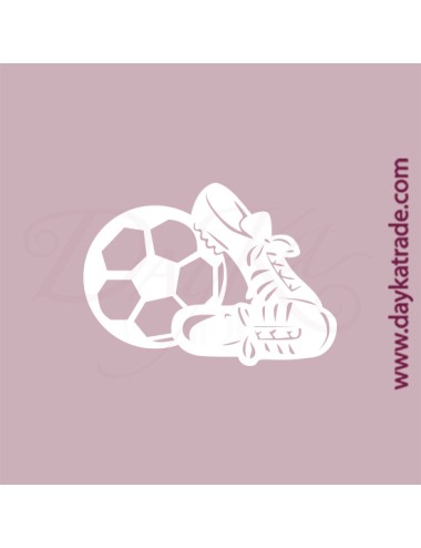 Balón y botas de fútbol