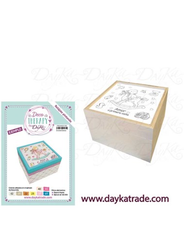 Caja con prediseñado bebé Caballito