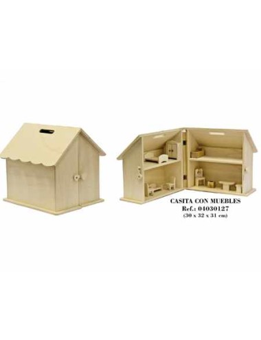 Casita muñecas con muebles