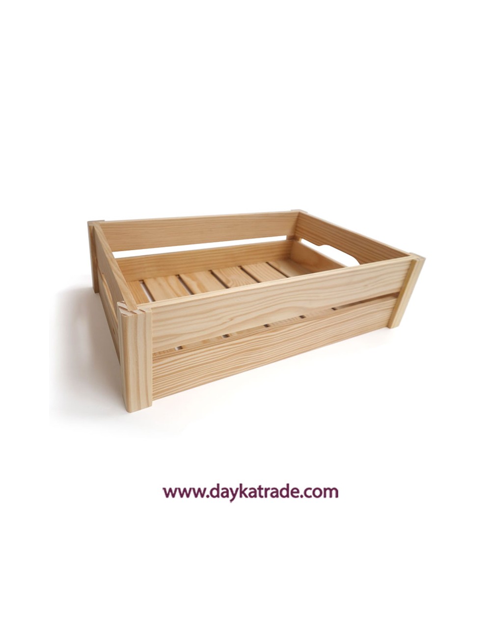 Cesta de frutas de madera grande