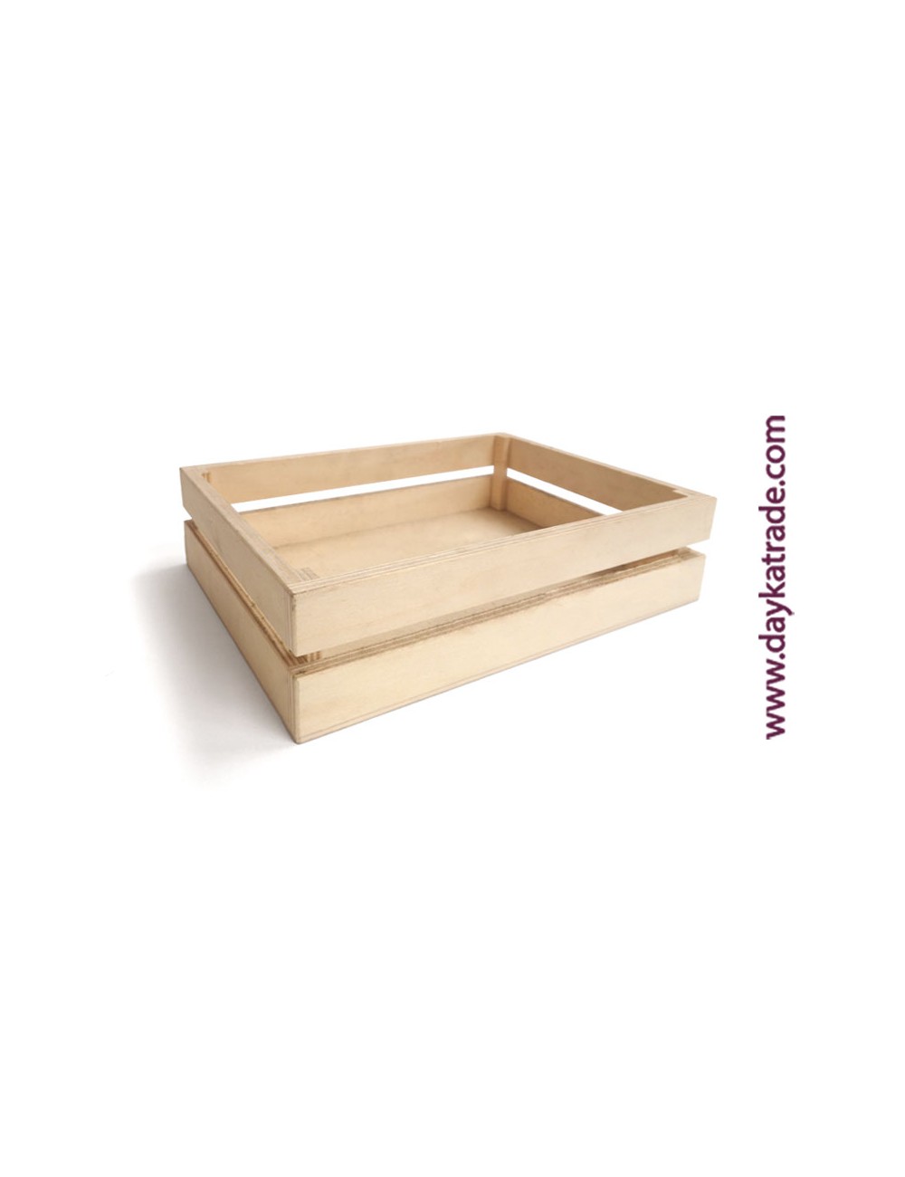 Cesta de frutas de madera mediana