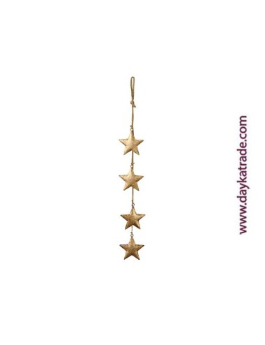 Cuerda con 4 estrellas doradas