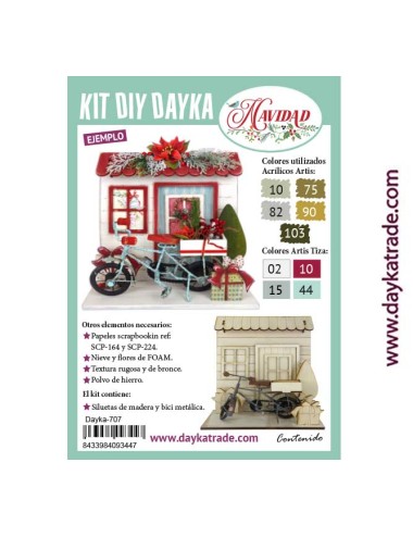 Fachada navideña bici