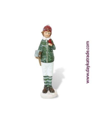 Figura niño con jersey verde