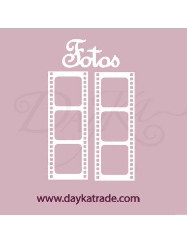 Film fotos de cartón blanco