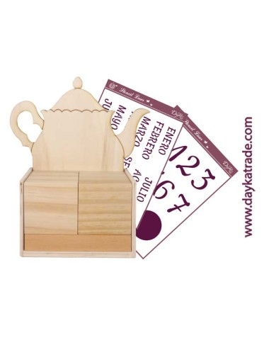Kit diy calendario perpetuo tetera