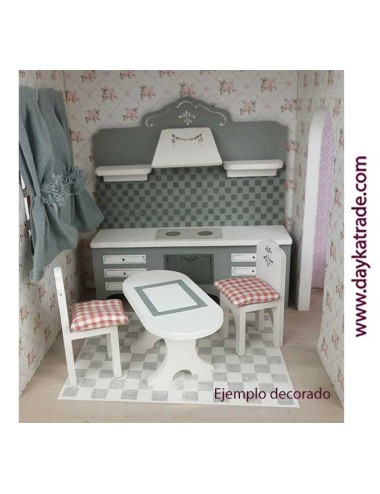 kit diy dayka cocina de la casa de muñecas