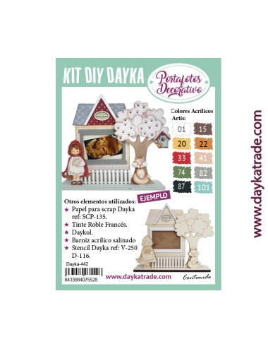 kit diy dayka portafoto caperucita