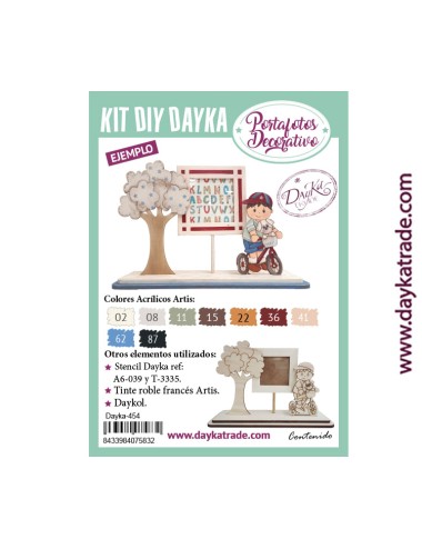 kit diy dayka portafoto niño bici