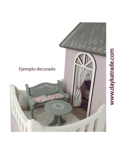 kit diy dayka terraza de la casa de muñecas