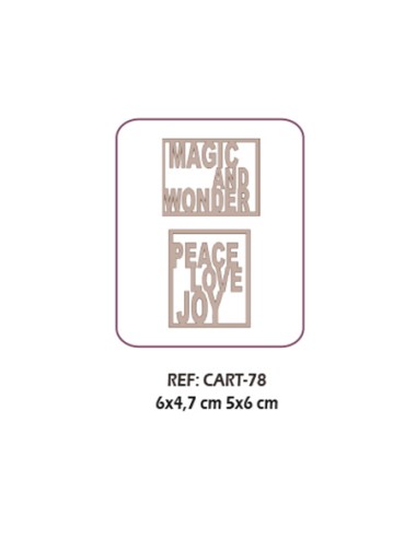 Letras cartón "magic peace"