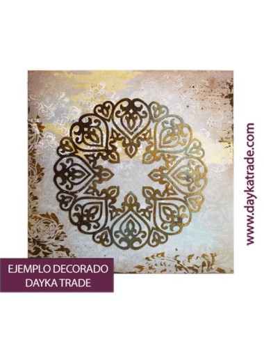lienzo de yute con mandala
