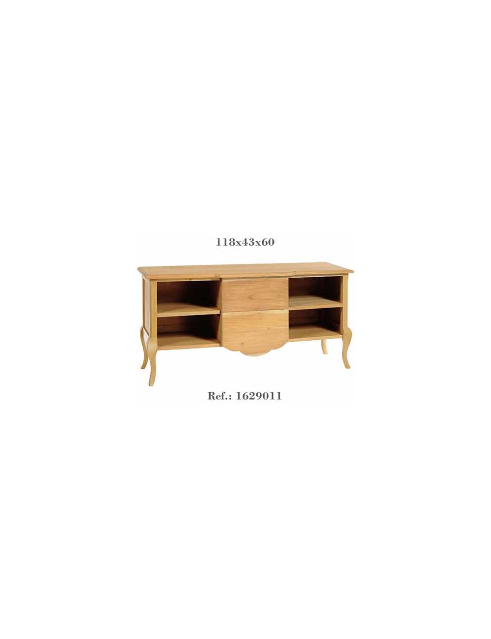 mueble tv victoria en madera de caoba