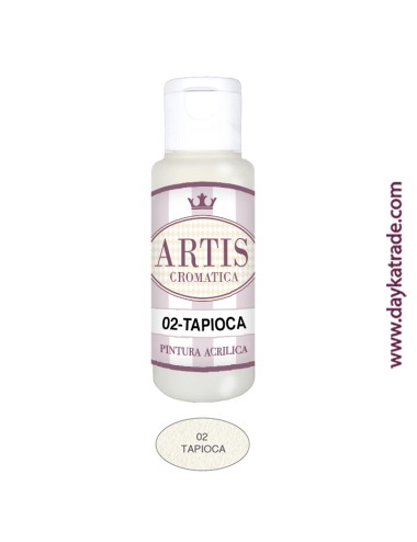 nº 02 tapioca (60ml) pintura acrilica artis cromatica
