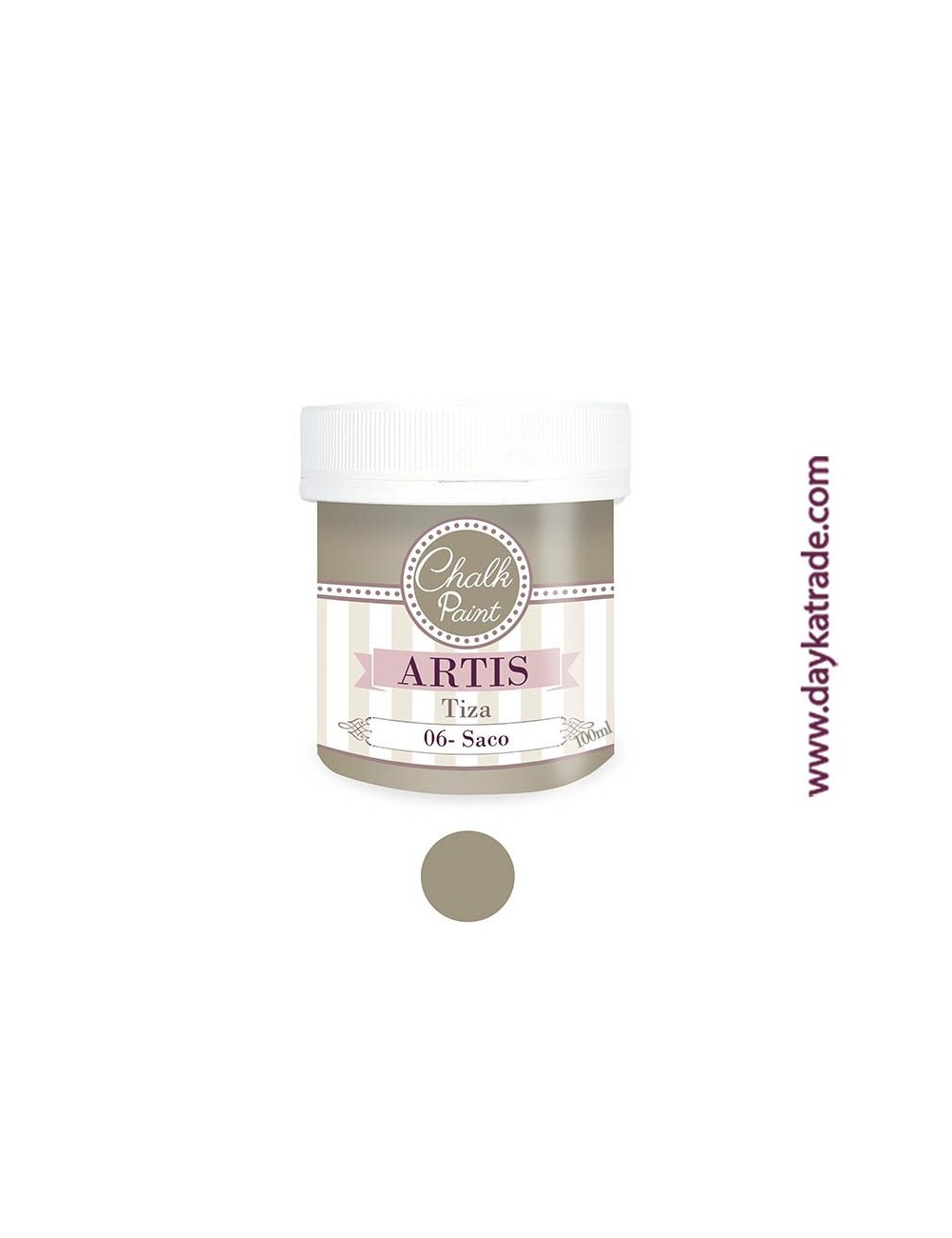 nº 06 saco pintura tiza chalk paint artis 100 ml