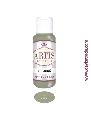 nº 11 pardo (60ml) pintura acrilica artis cromatica