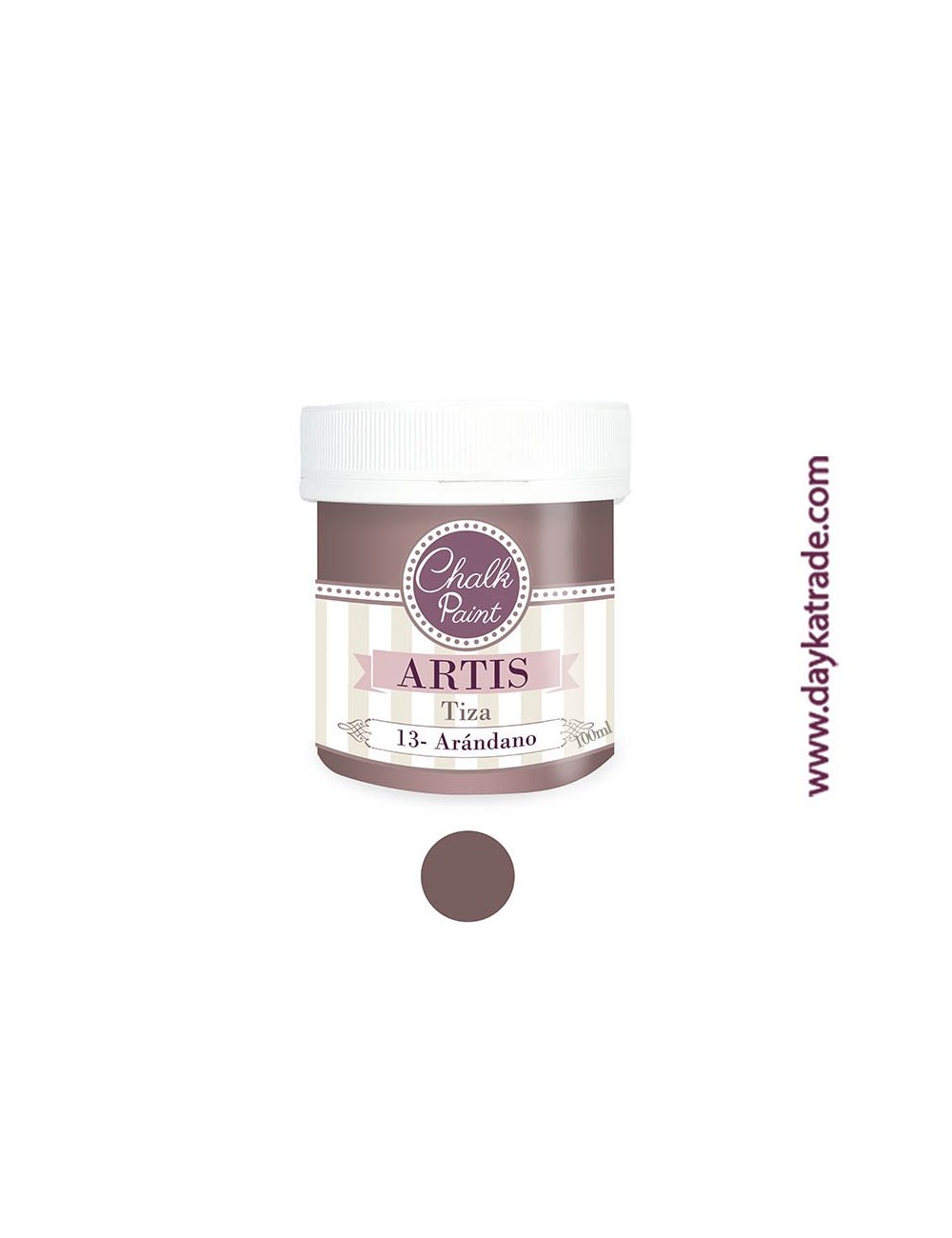 nº 13 arándano pintura tiza chalk paint artis 100 ml