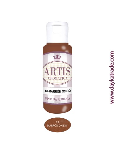 nº 13 marrón óxido (60ml) pintura acrilica artis cromatica