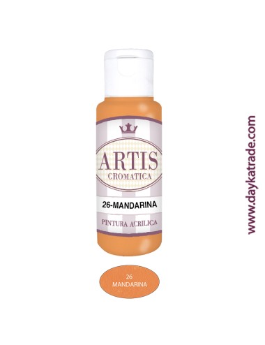 nº 26 mandarina (60ml) pintura acrilica artis cromatica